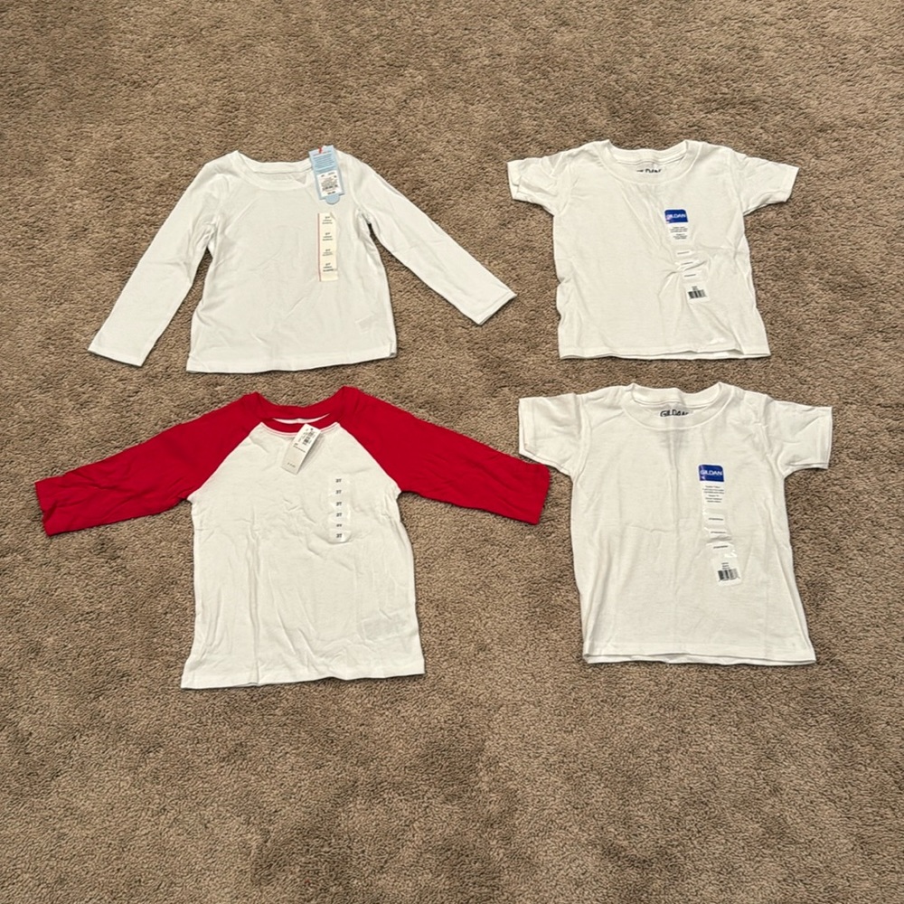 New! 3T Plain Shirts